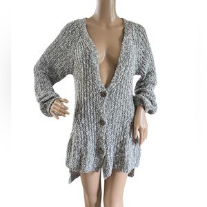 Angel Of The North Textured Gray Cardigan